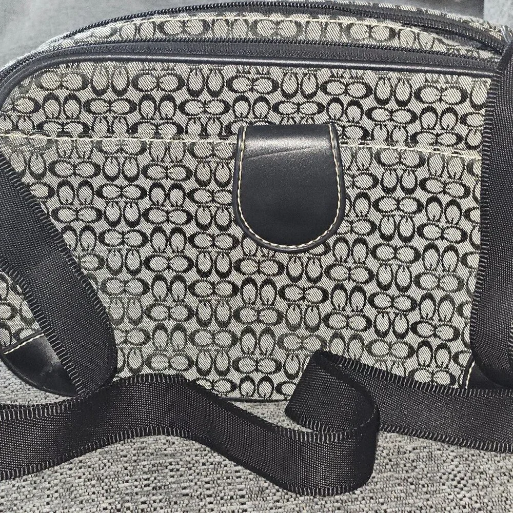 OKPTA BLACK AND GREY PURSE Medium AJUSTABLE STRAP Crossbody Bag